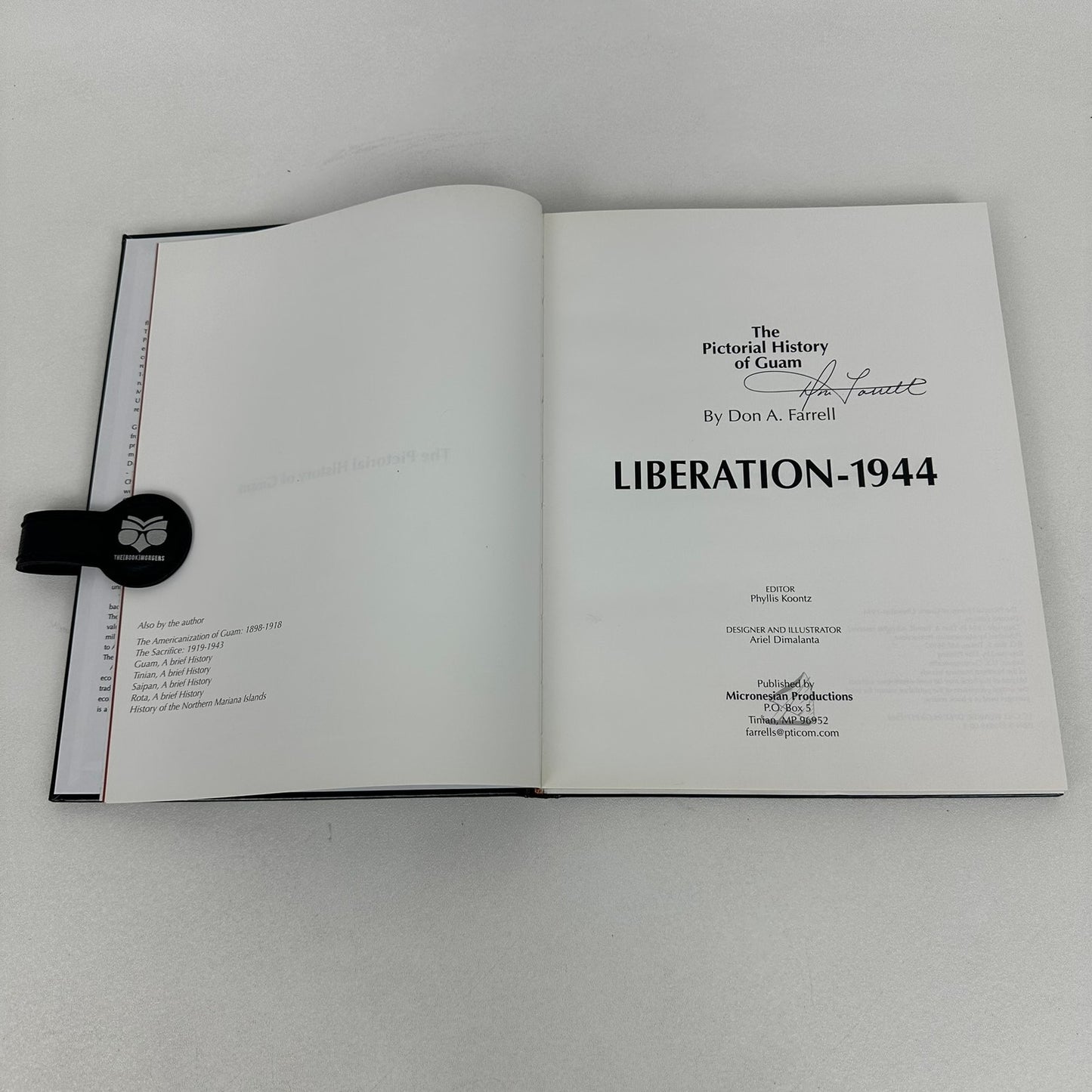 The Pictorial History of Guam Liberation 1944 Don A Farrell SIGNED World War II