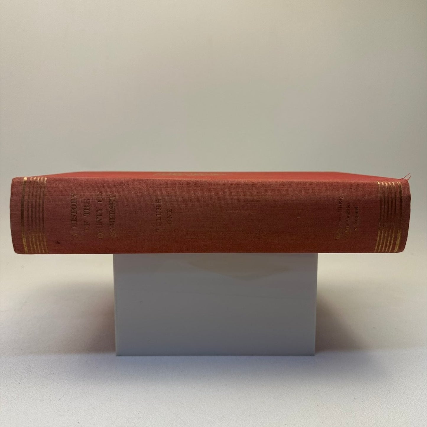 Victoria History of England Somerset Vol 1 1969 Hardcover Local History