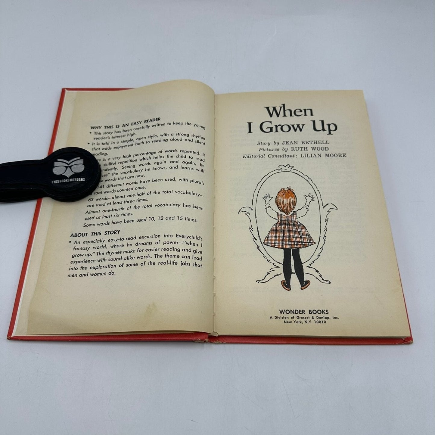 When I Grow Up Jean Bethell 1963 Easy Reader Children's Wonder Books