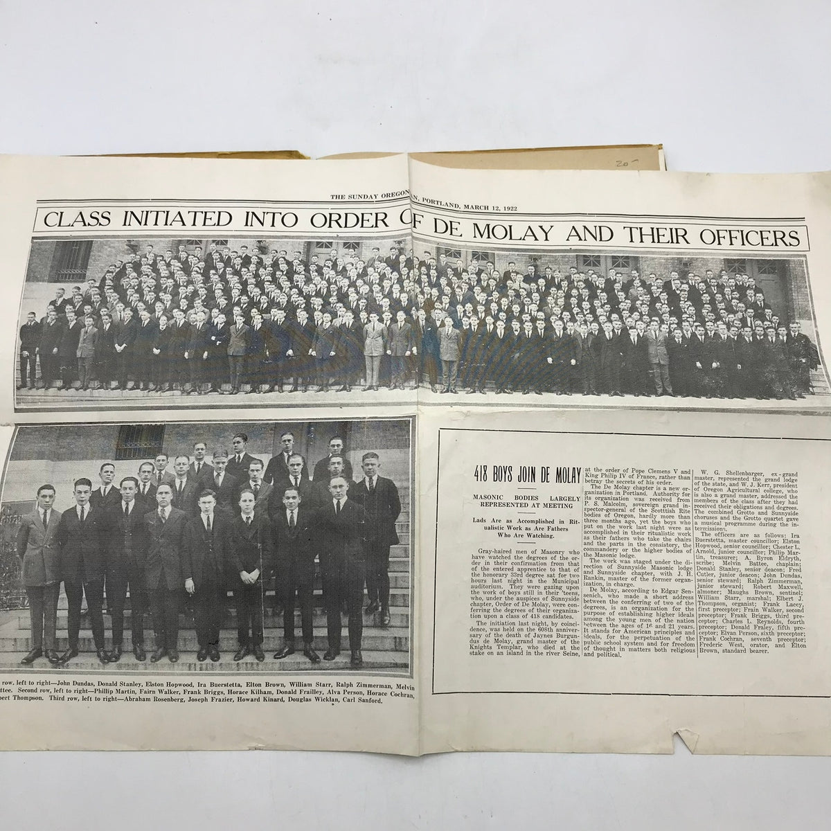 The Pirate June 1931 Franklin High School Yearbook Portland Memorabilia History