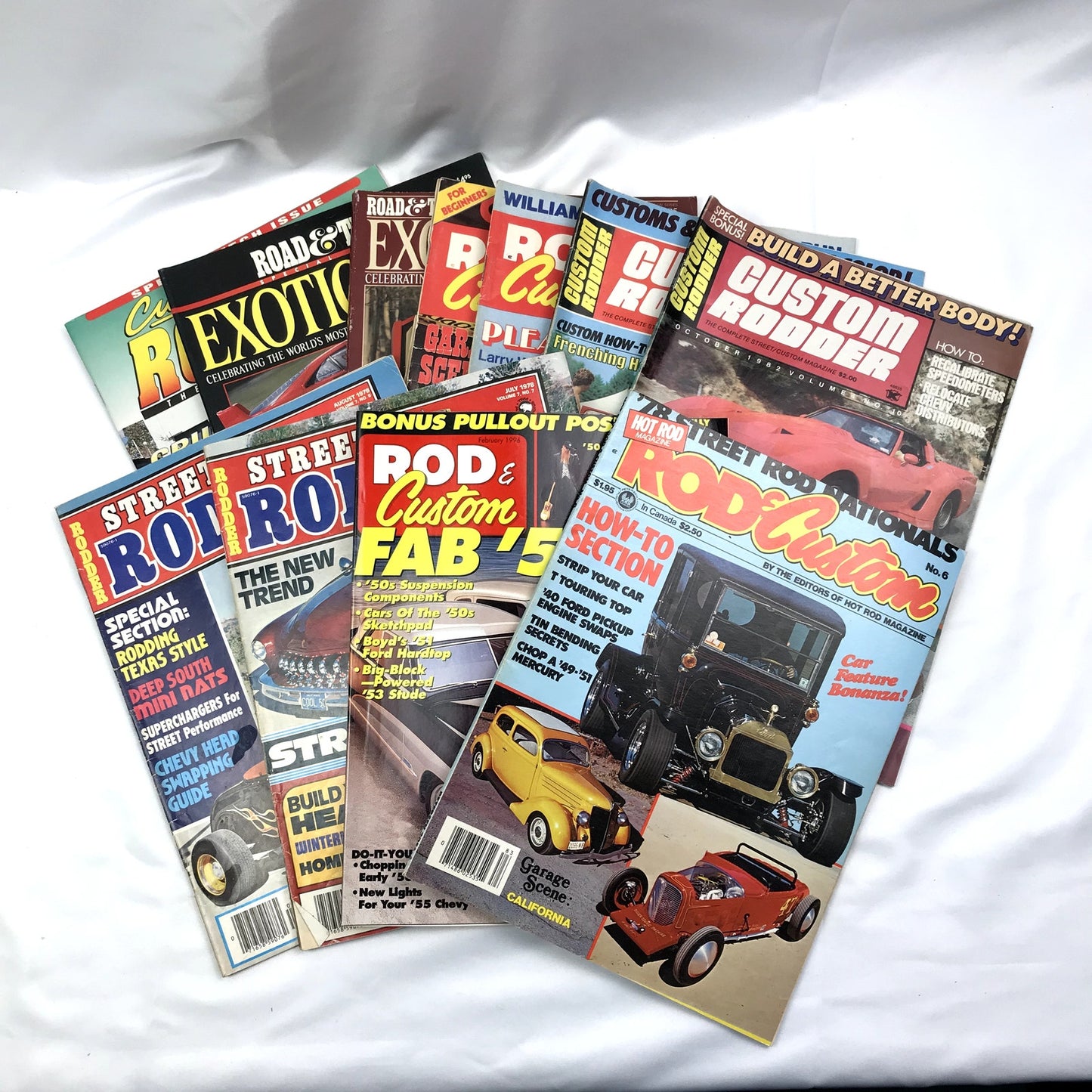 Hot Rod Magazines Lot of 37 Classic VTG Cars Illustrated Paperbacks 1970s/80s
