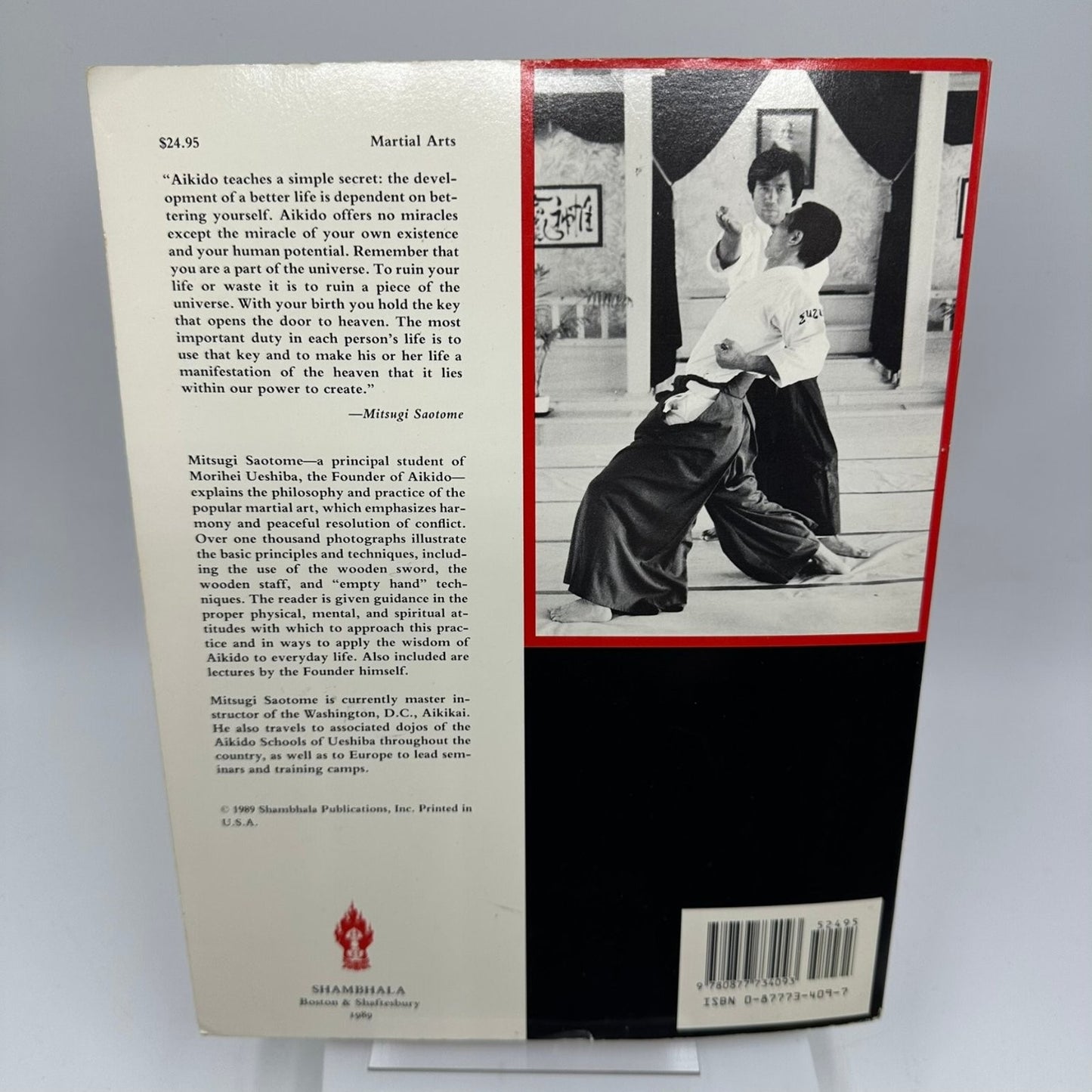 The Principles of Aikido Mitsugi Saotome 1989 Martial Arts Illustrated Shambhala