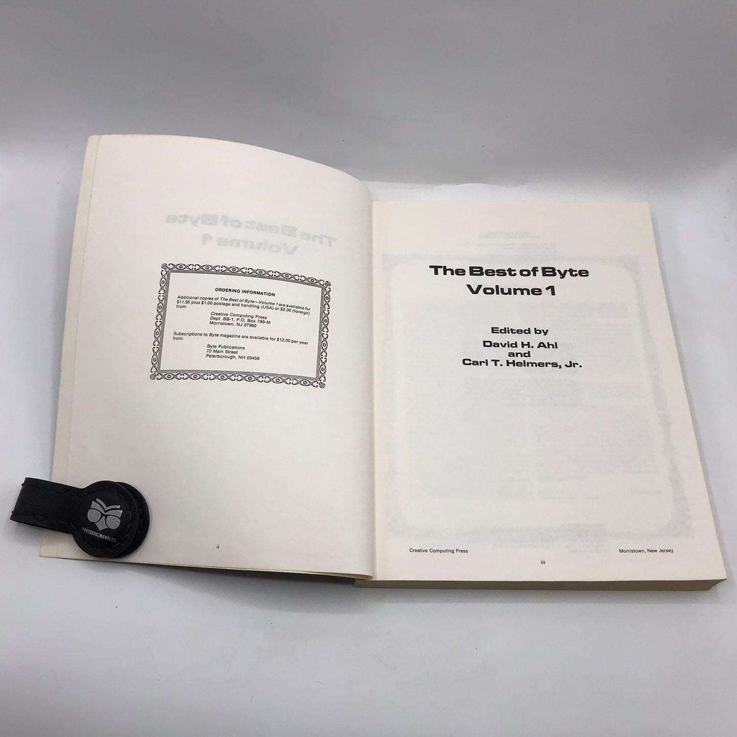 The Best of Byte Volume 1 David H Ahl and Carl T Helmer Jr Computer Science