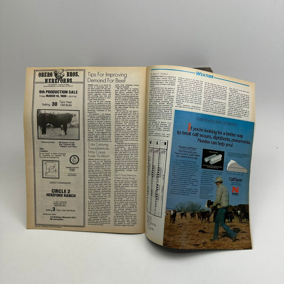 Washington Farmer-Stockman Magazine Lot 1980-1993 Pacific Edition Agriculture