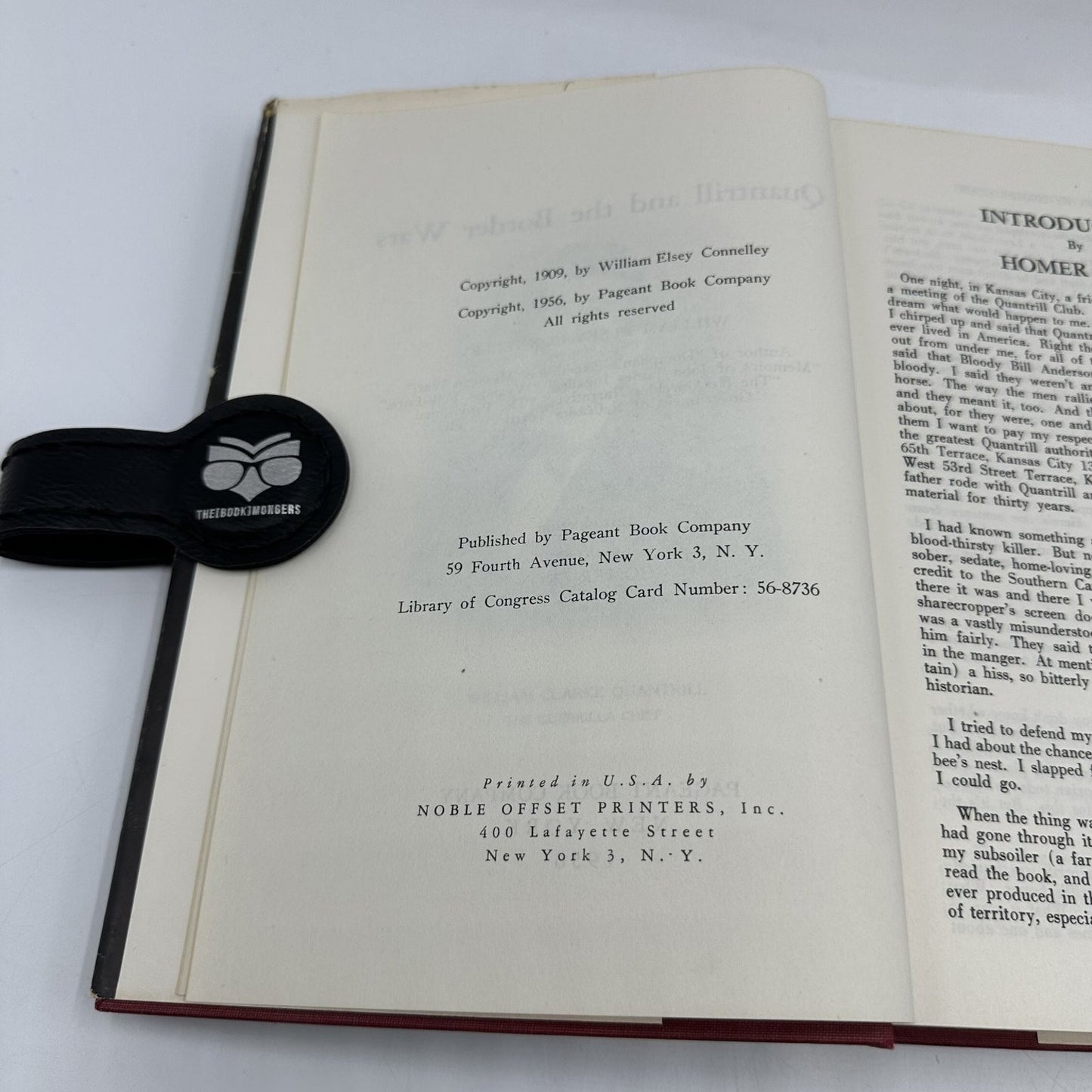 Quantrill and The Border Wars Connelley 1956 American Civil War Pageant Book