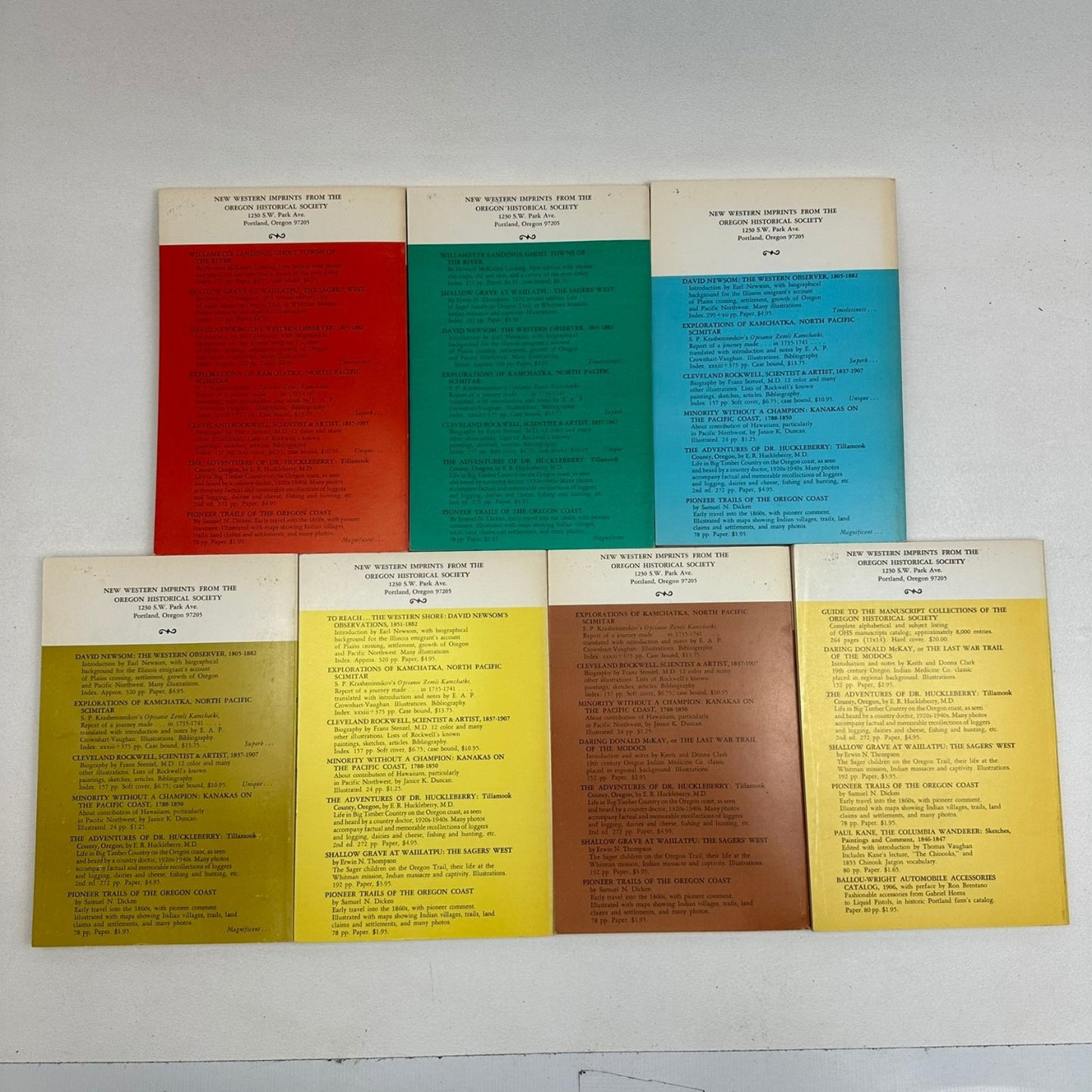 Oregon Historical Quarterly 32 Vol Set 1966-1977 History Journal Periodical