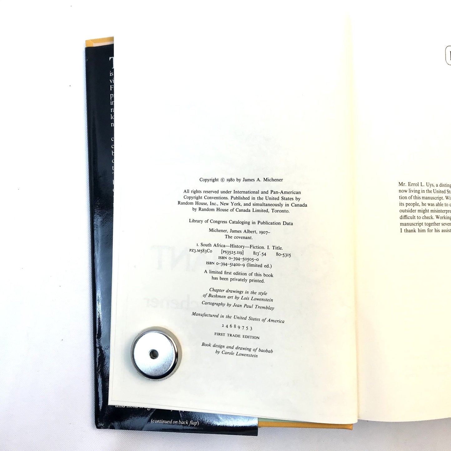 The Covenant James Michener Historical Novel South Africa Epic Literature 1980