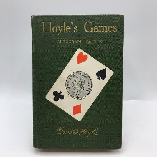 Hoyle's Games Autograph Edition Edmond Hoyle How To Board Games Reference 1926
