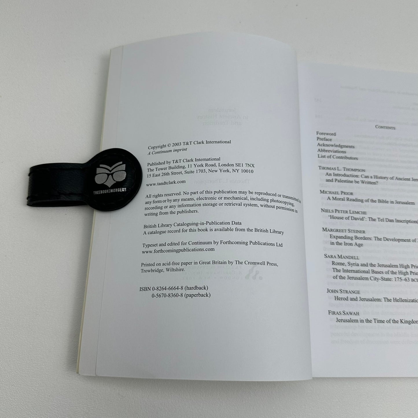 Jerusalem In Ancient History And Tradition Thomas L Thompson Biblical Studies