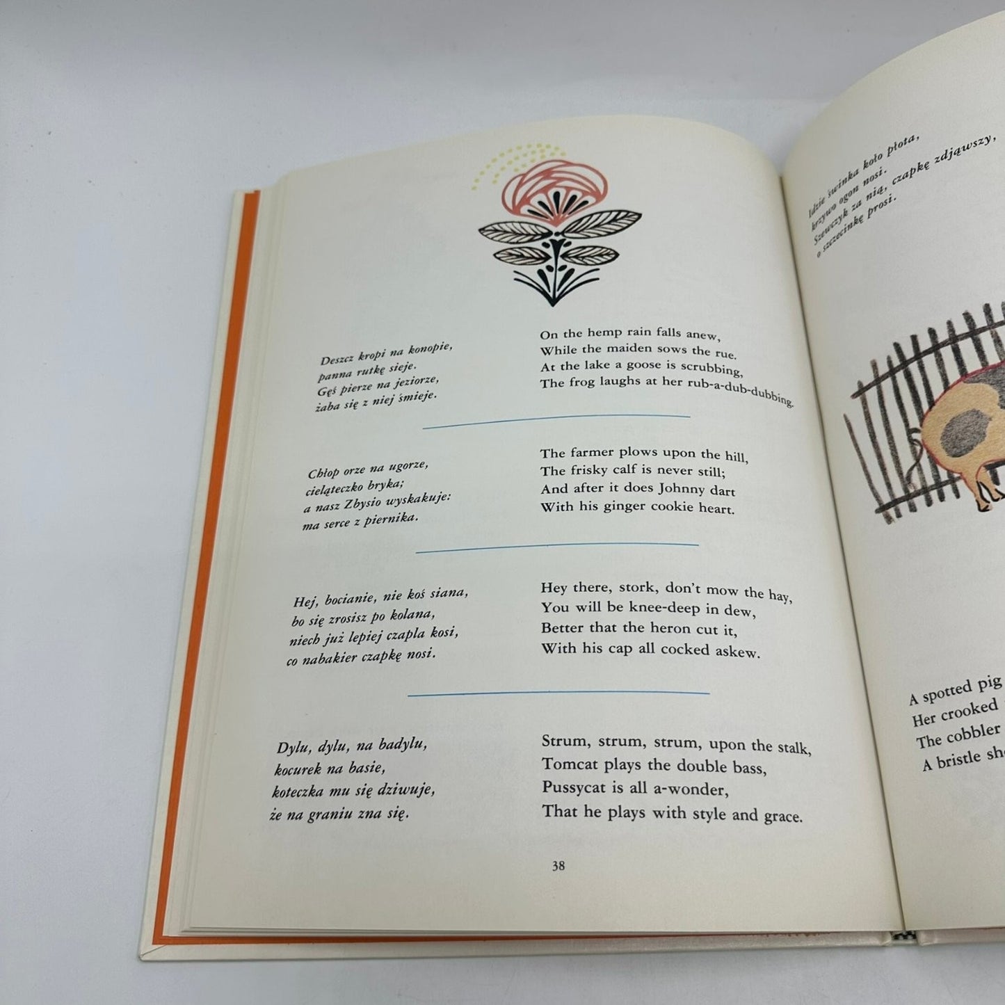 Treasured Polish Folk Rhymes Songs Games Zofia Rogoszówna 1976 First Edition