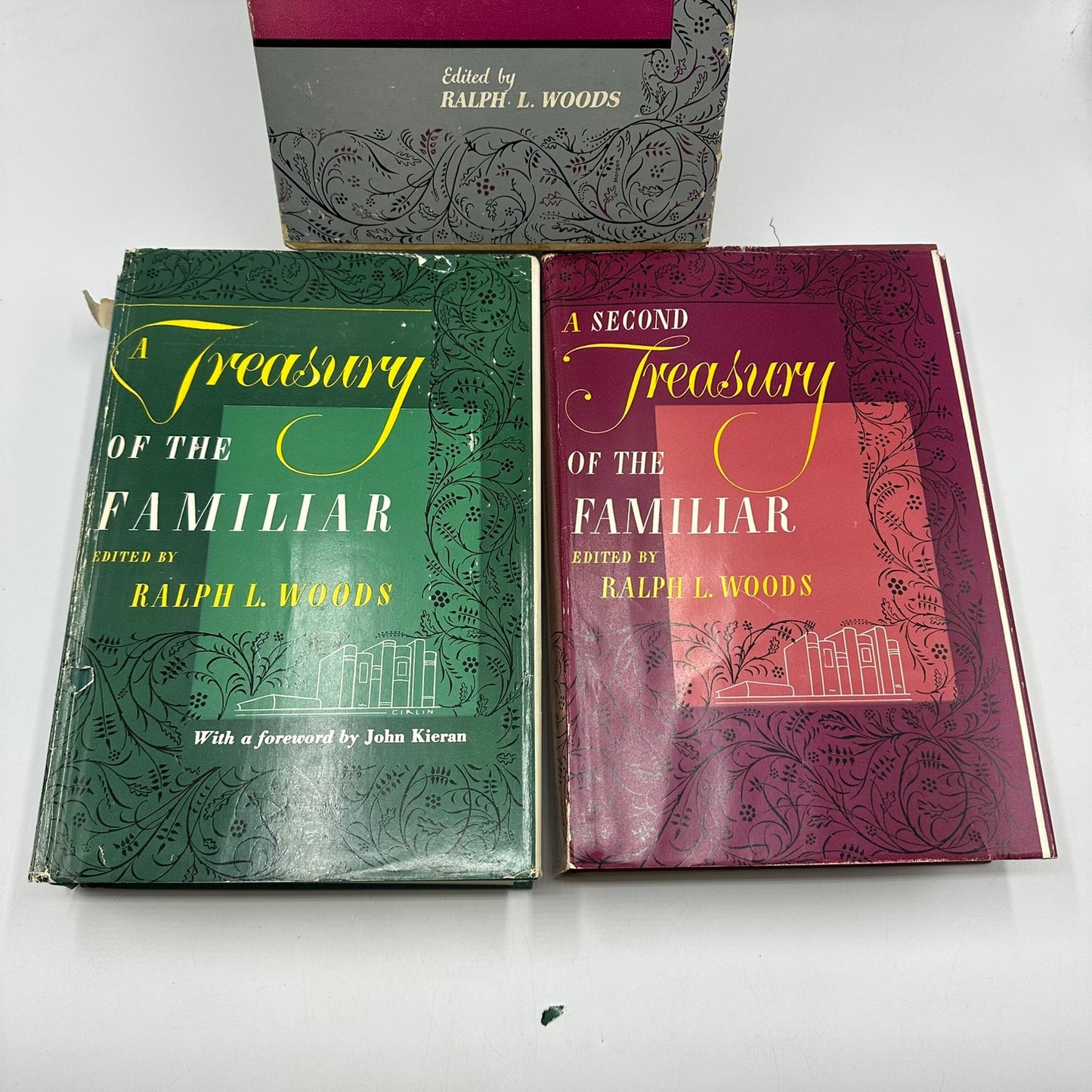 A Treasury of the Familiar Ralph L Woods Vol I & II Box Set Literature Fiction