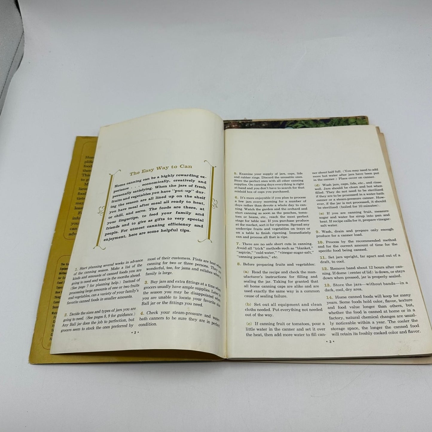 Ball Blue Book Easy Guide to Home Canning & Freezing 1963 Edition 27 Cookbook