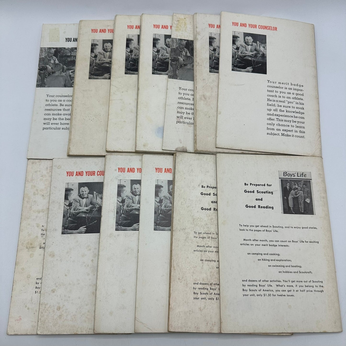 Merit Badge Series Boy Scouts of America Lot of 13 Citizenship Cooking Weather