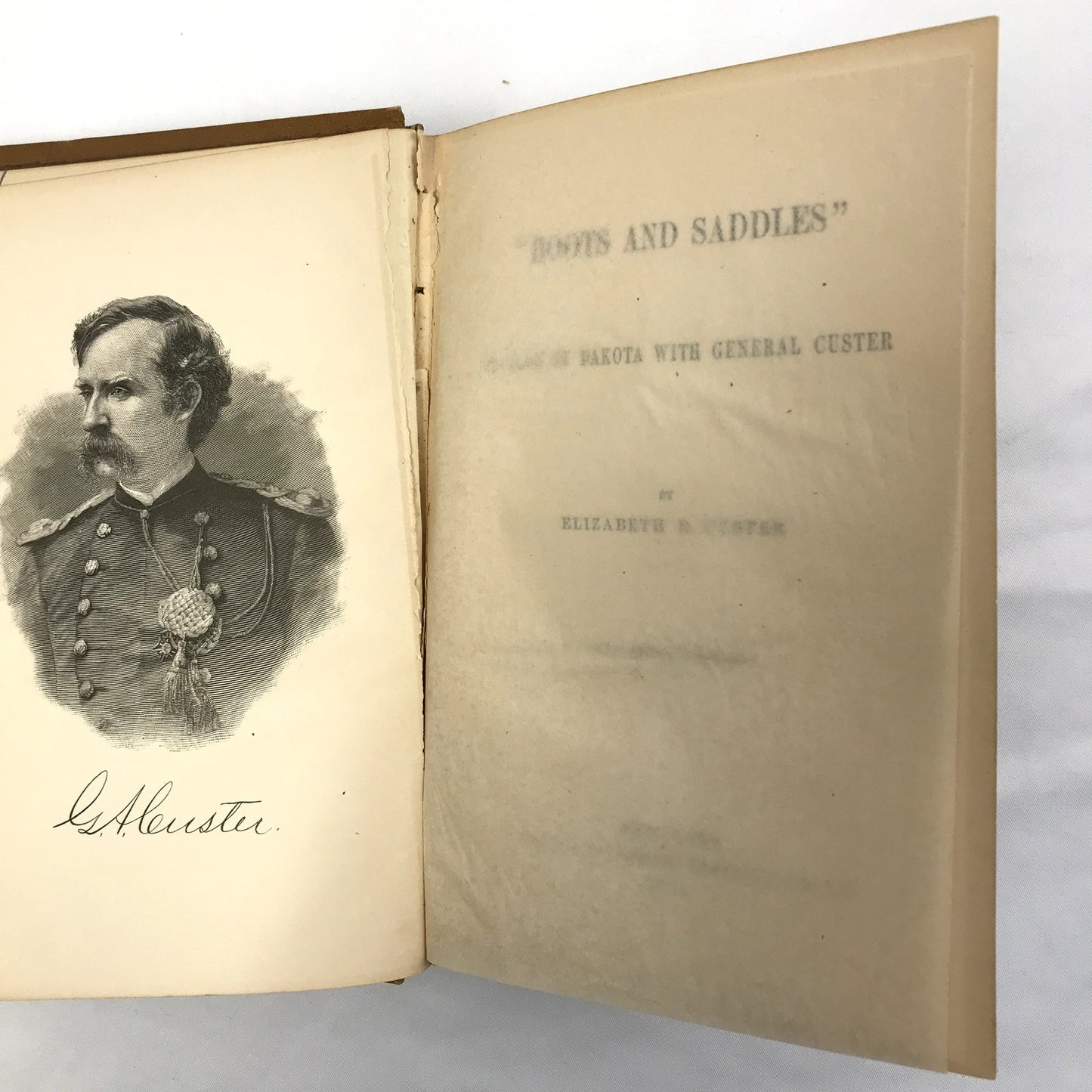 Boots and Saddles Illustrated First Edition Hardcover by Elizabeth B Custer 1885