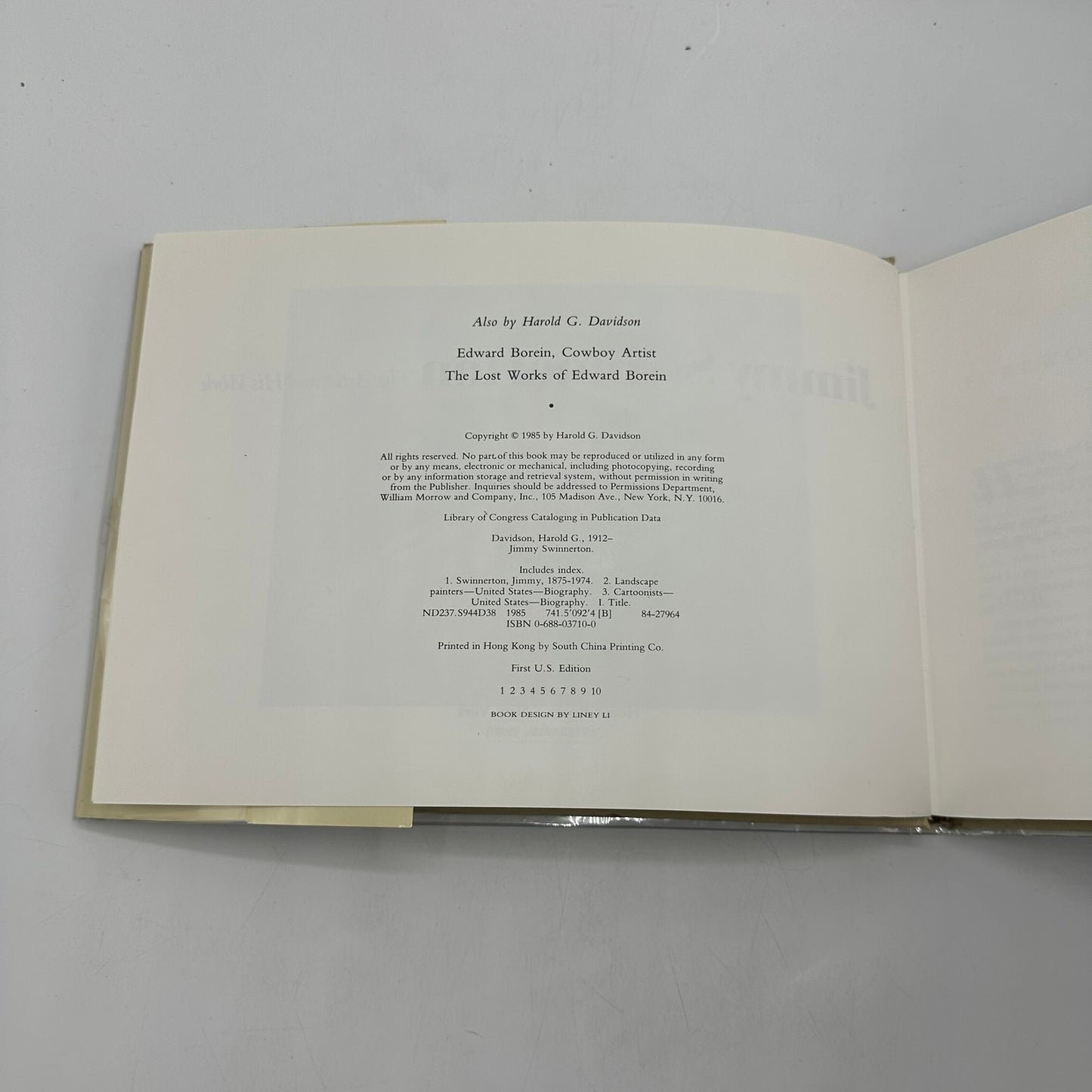 Jimmy Swinnerton Artist and His Work Harold G Davidson SIGNED Biography Painting