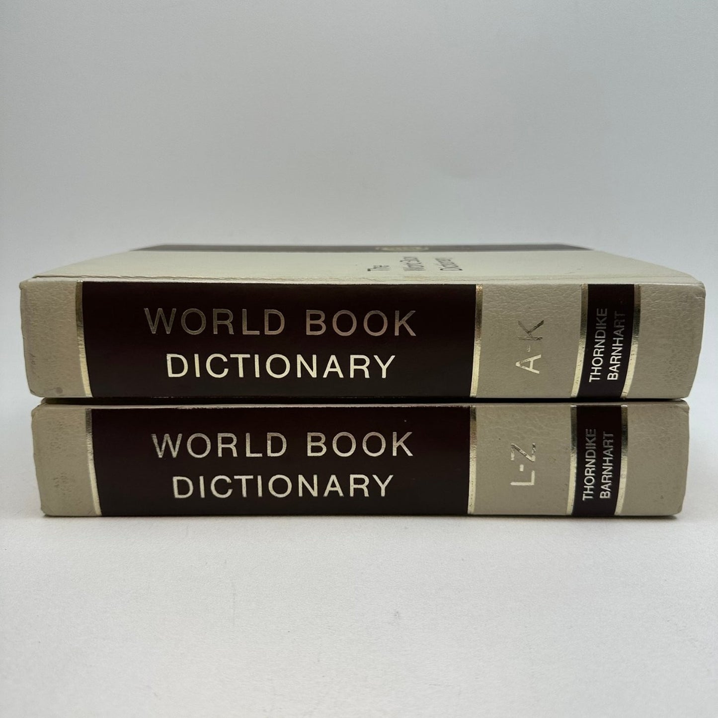 The World Book Dictionary Thorndike Barnhart 1976 2 Volume Set Reference
