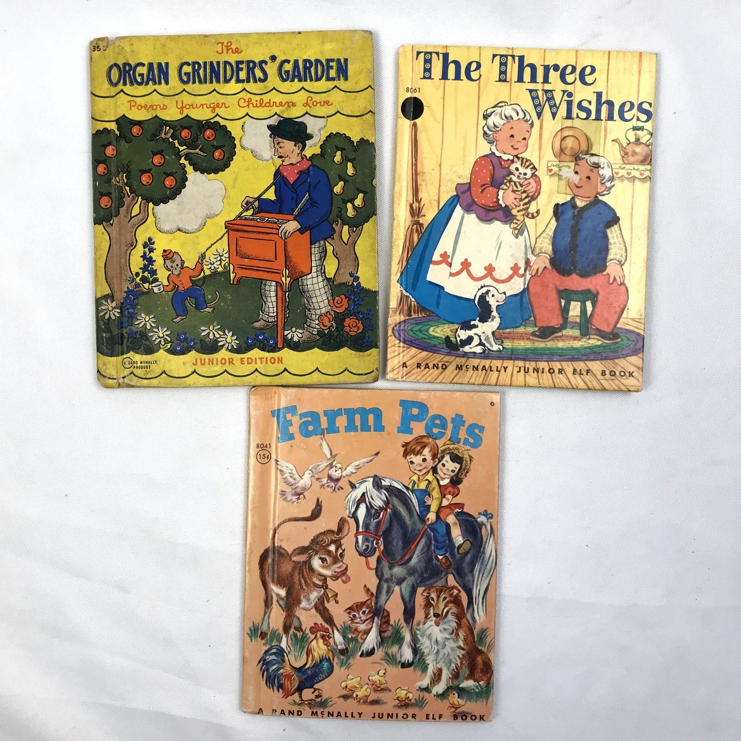 Rand McNally Junior's Lot of 5 Vintage Illustrated Hardcover Children's Books