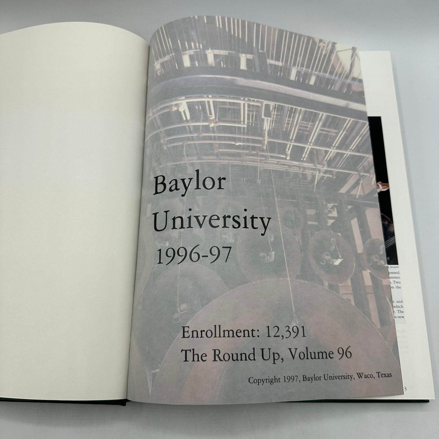 Baylor University 1996-97 The Round Up Volume 96 Annual Yearbook History Waco TX