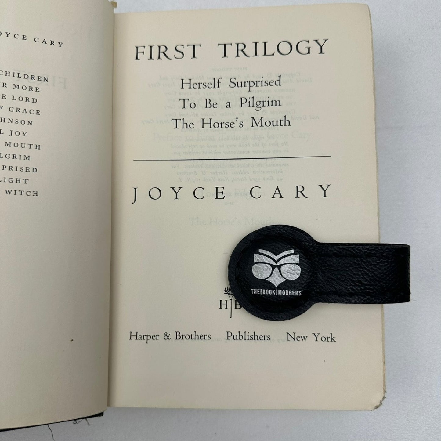 First Trilogy Joyce Cary 1958 First Edition Harper & Brothers Novel Fiction