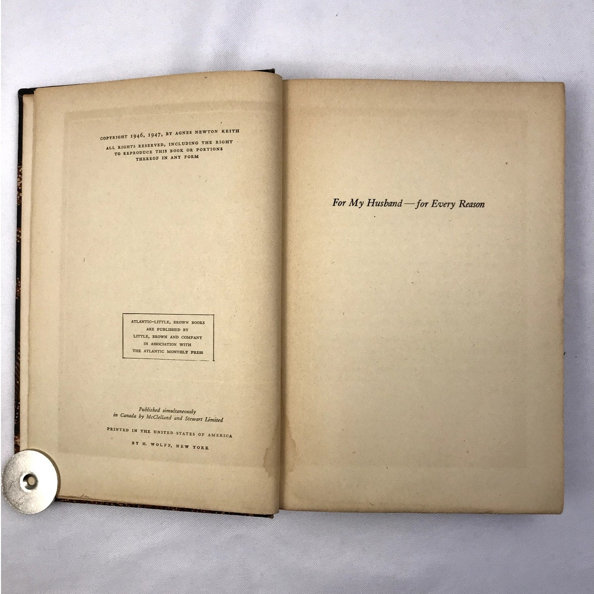 Three Came Home Rare Hardcover Illustrated Book by Agnes Newton Keith 1947