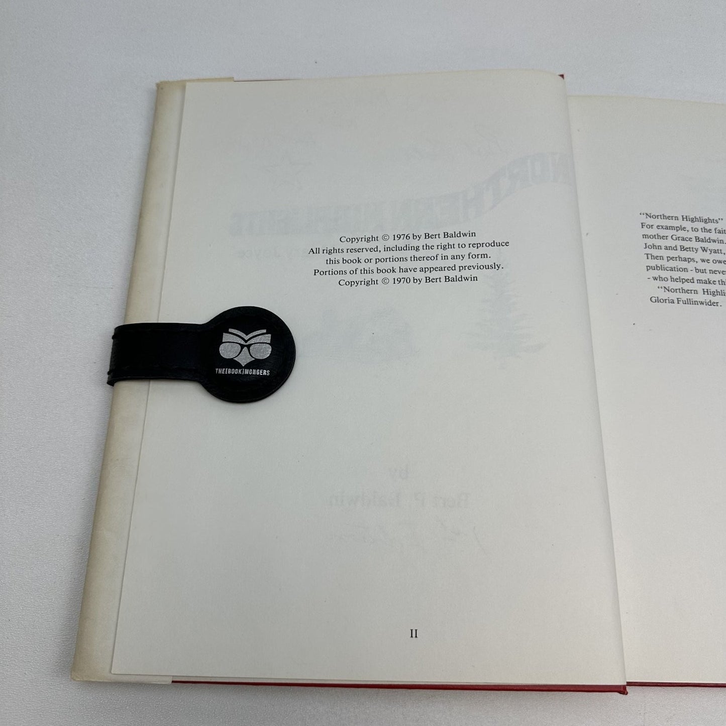 Northern Highlights Bert P. Baldwin 1976 1st Edition Inscribed Alaskan Memoir