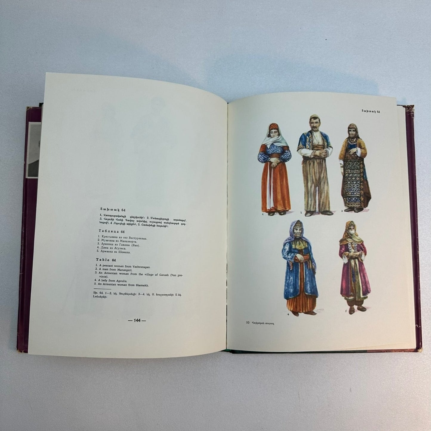 Armenian National Costumes D.S. Vardumyan 1983 Illustrated Art Book