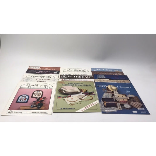 Cross Stitch Patterns Lot of 52 Magazines Easy Design Techniques Frames Articles