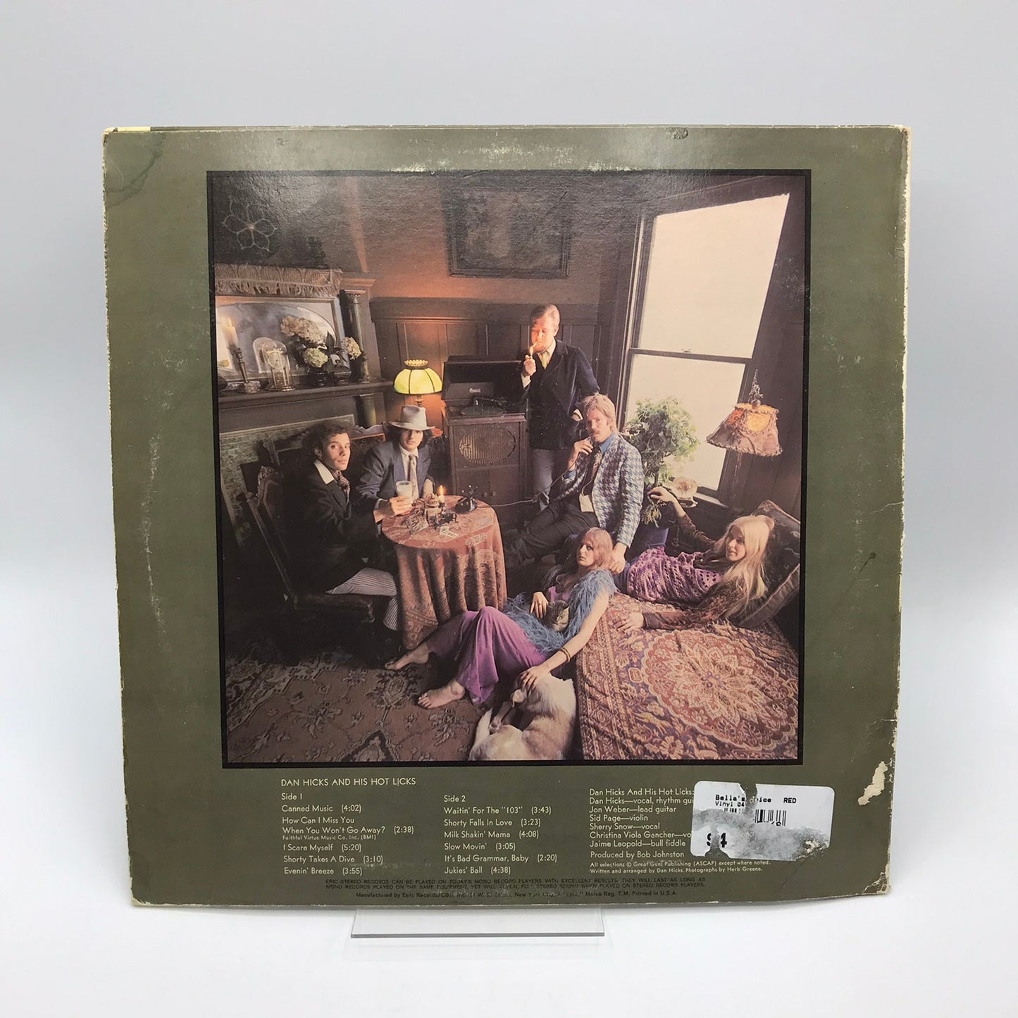 Dan Hicks and His Hot Licks Original Recordings Folk Country Rock LP Vinyl