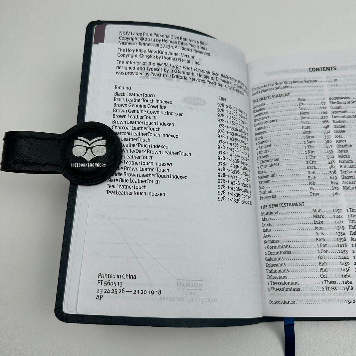 Holy Bible NKJV Large Print Personal Size LeatherTouch Christian Theology Faith