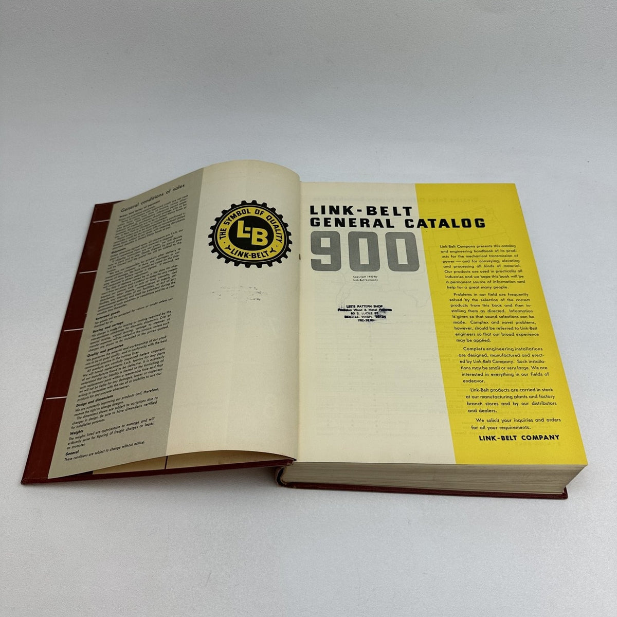 LINK-BELT GENERAL CATALOG 900 1958 Industrial Engineering Mechanical Link-Belt
