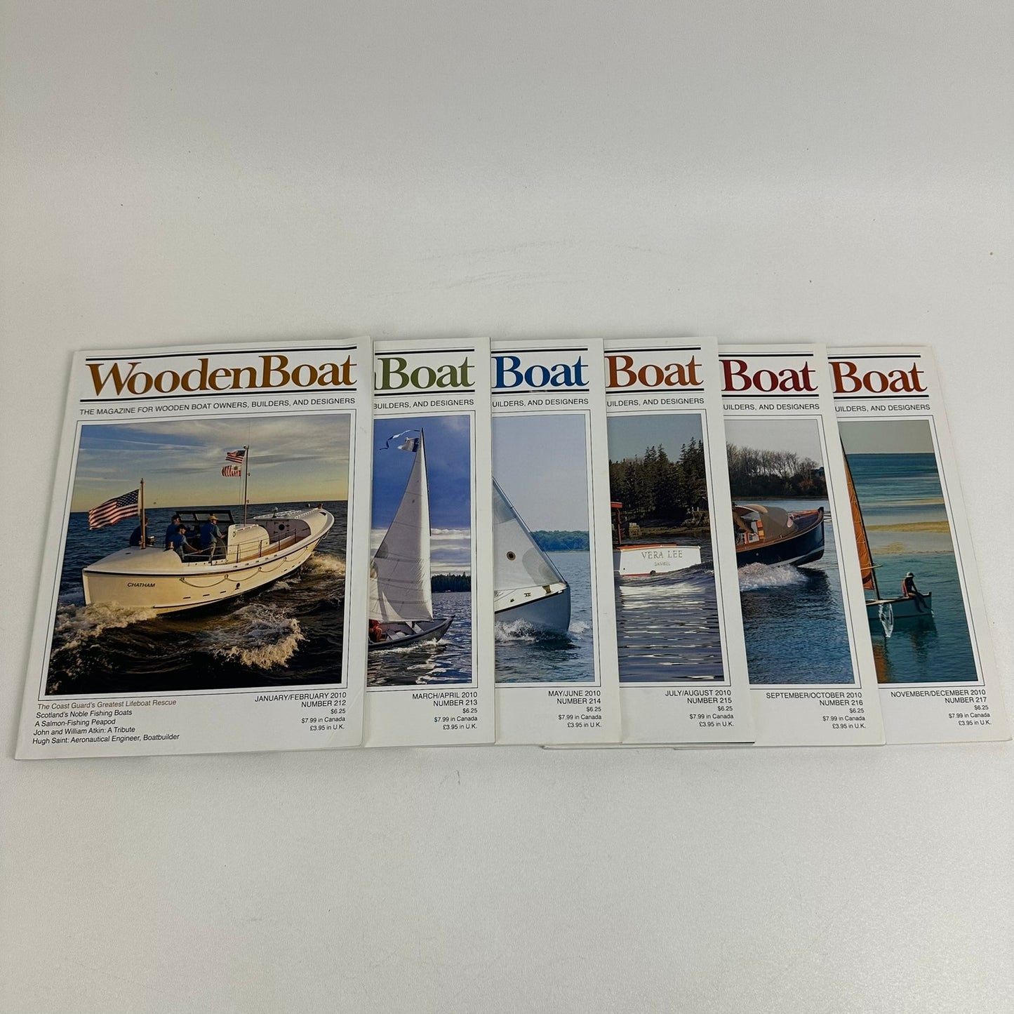 WoodenBoat Magazine 6 Issues 2010 Complete Year Nautical Boating Sailing Hobbies