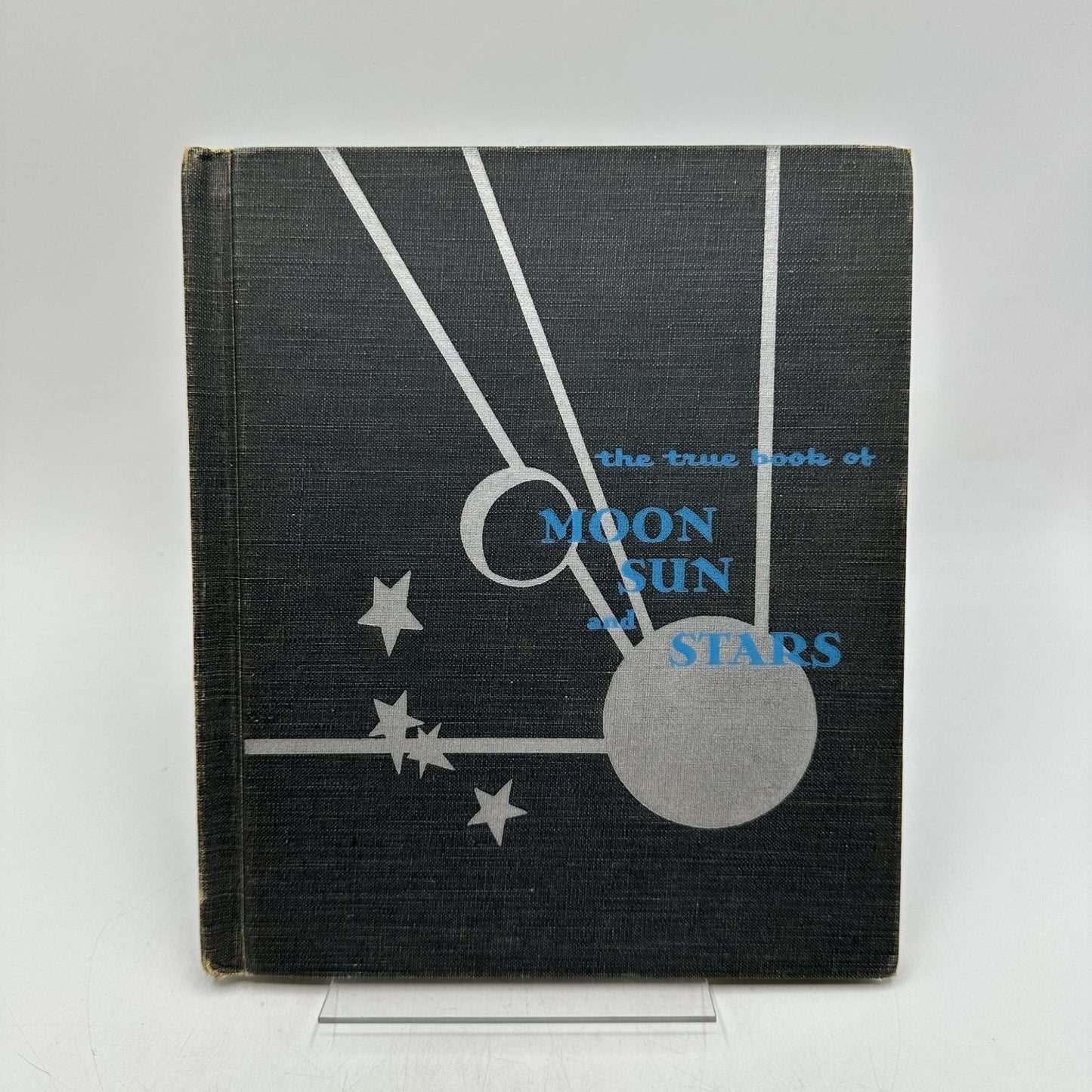 True Book of Moon Sun Stars Lewellen 1954 Childrens Press Astronomy Science HC