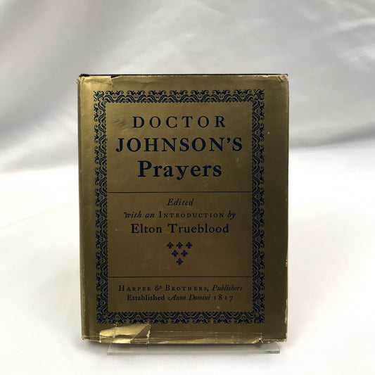 Doctor Johnsons Prayers Elton Trueblood SIGNED Religious Spiritual Theology 1947