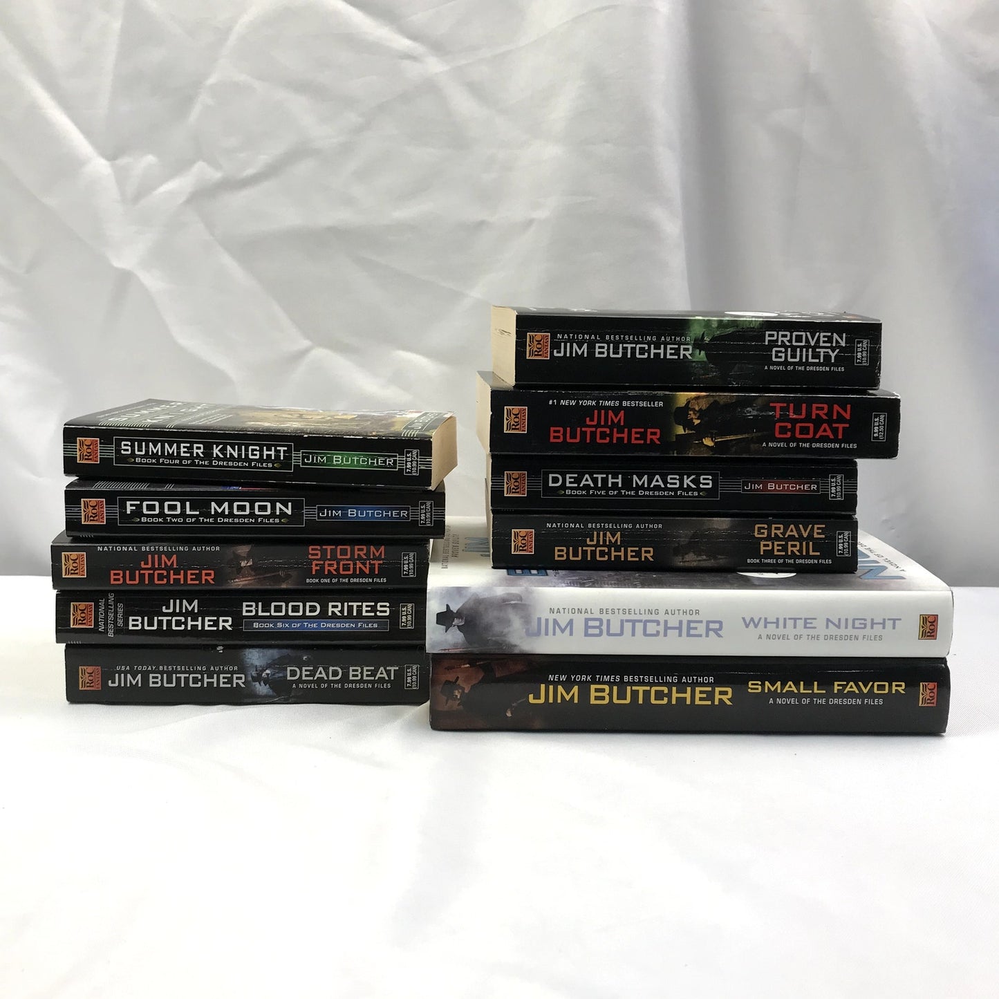 Lot of 11 Jim Butcher Fantasy Dresden Files Novels Mass Market Paperback Books