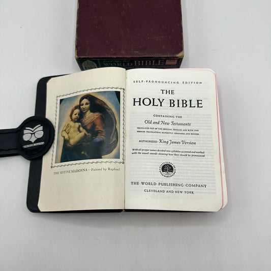 The Holy Bible Jewel Type Text Self Pronouncing King James Version Religion Box