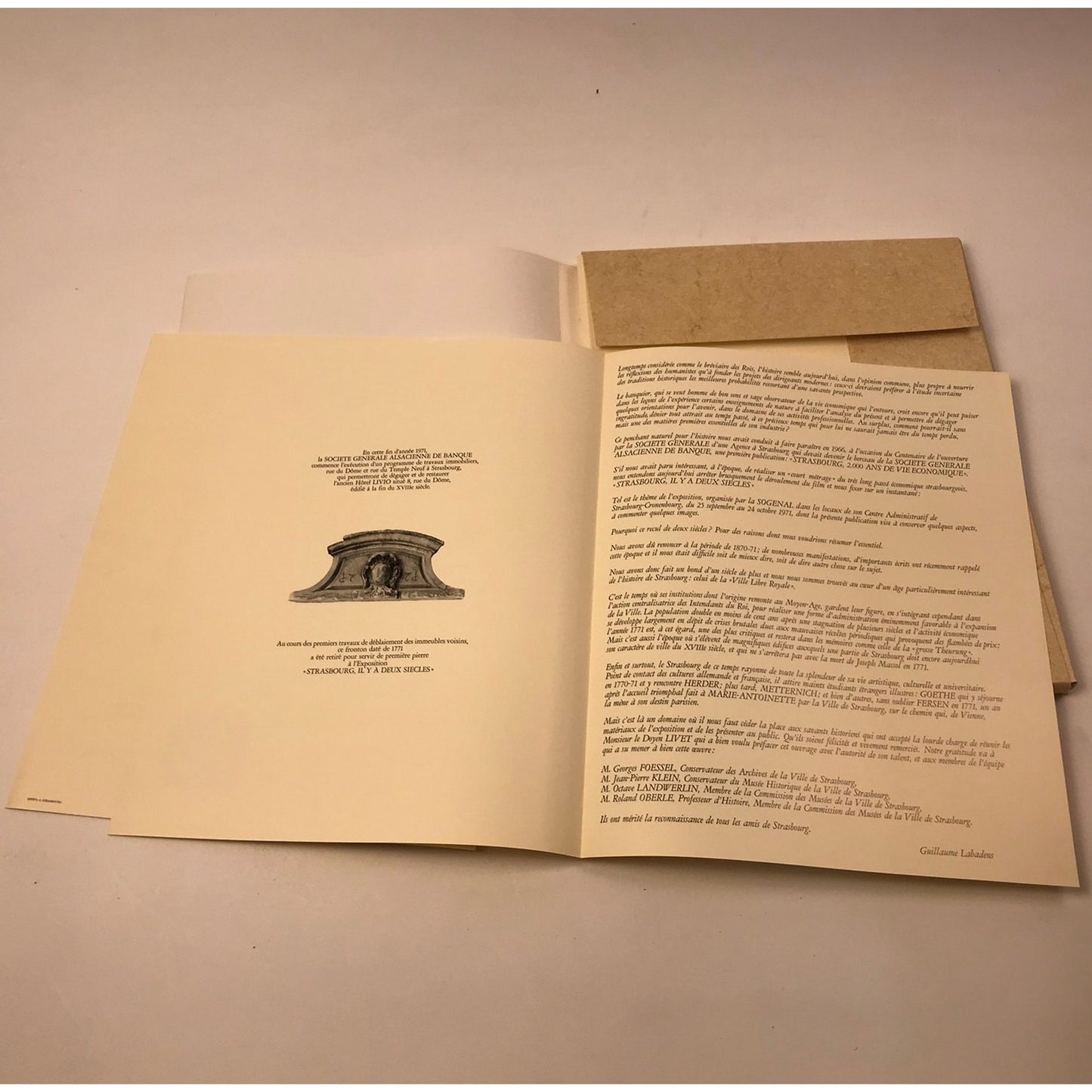 Strasbourg IL Y A Deux Siecles Collectif Exhibition Loose Leaf Limited Edition