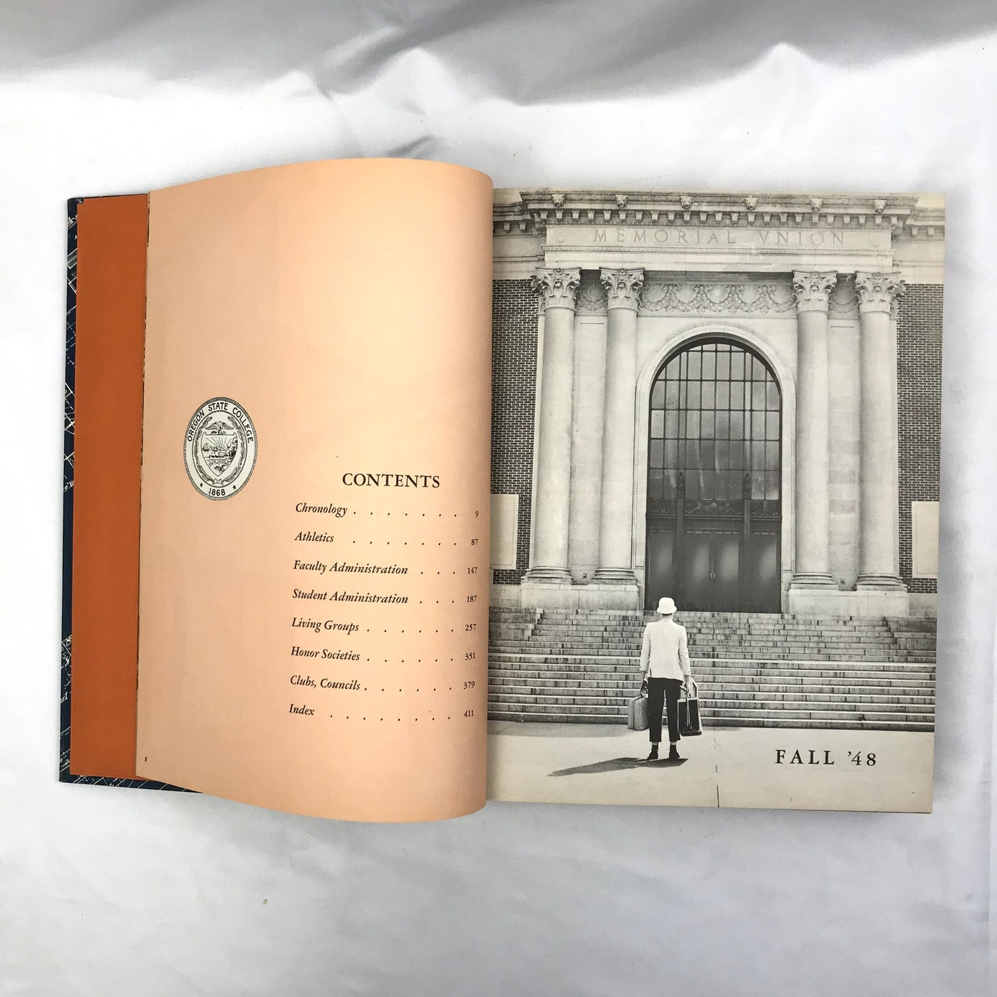 The Beaver 1949 Hardcover Illustrated Yearbook by Oregon State College