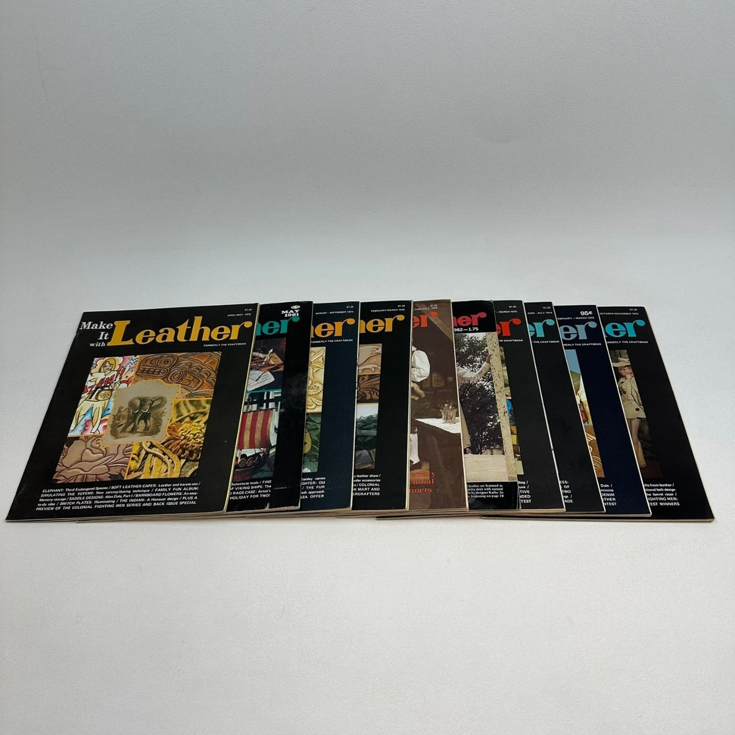 Make It with Leather Magazine April-May 1975 Tandy Leather Craftsman Vintage