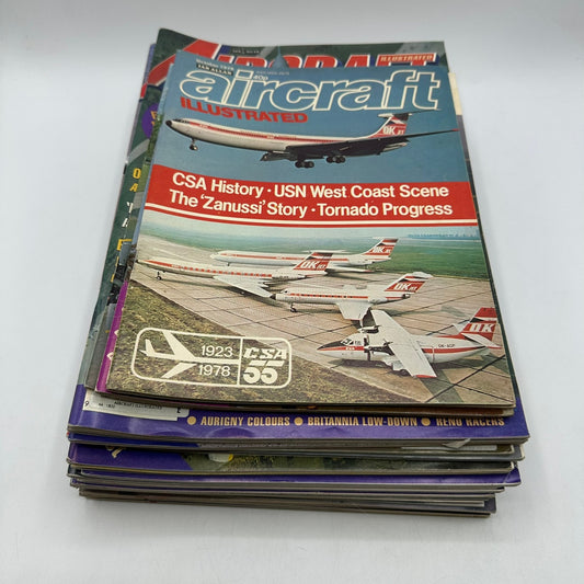 Aircraft Illustrated Magazines Lot of 27 Military Aviation History Technology