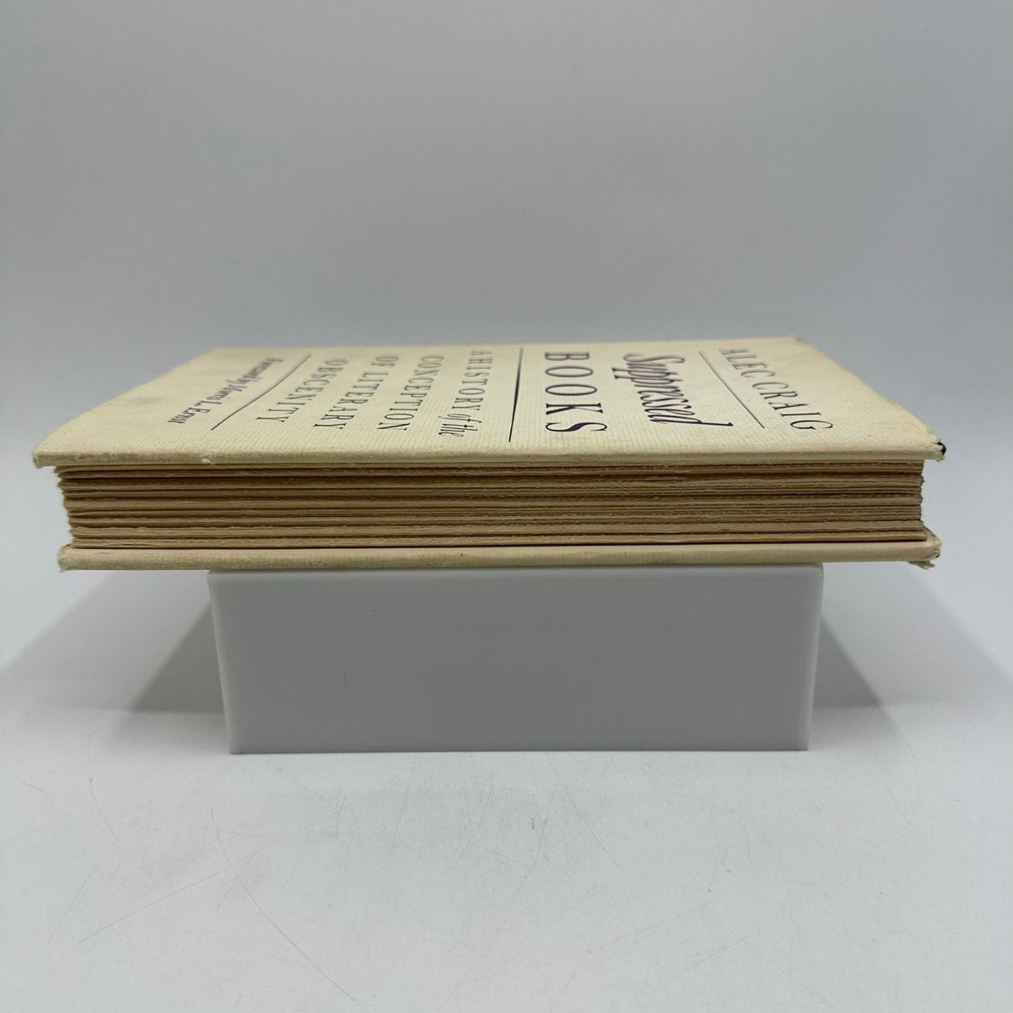 Suppressed Books Alec Craig 1963 First Ed Literary Obscenity World Publishing