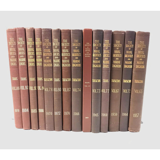 The Society of Naval Architects and Marine Engineers Transactions Lot of 14