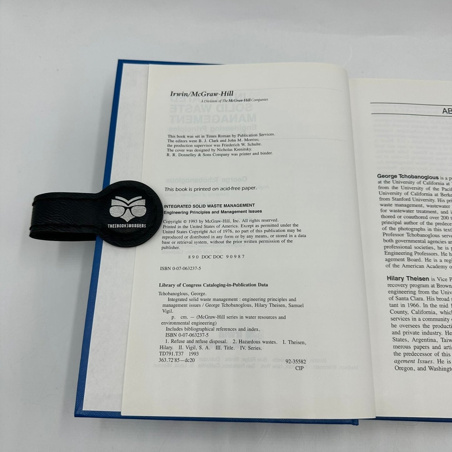 Integrated Solid Waste Management Tchobanoglous 1993 McGraw-Hill Engineering