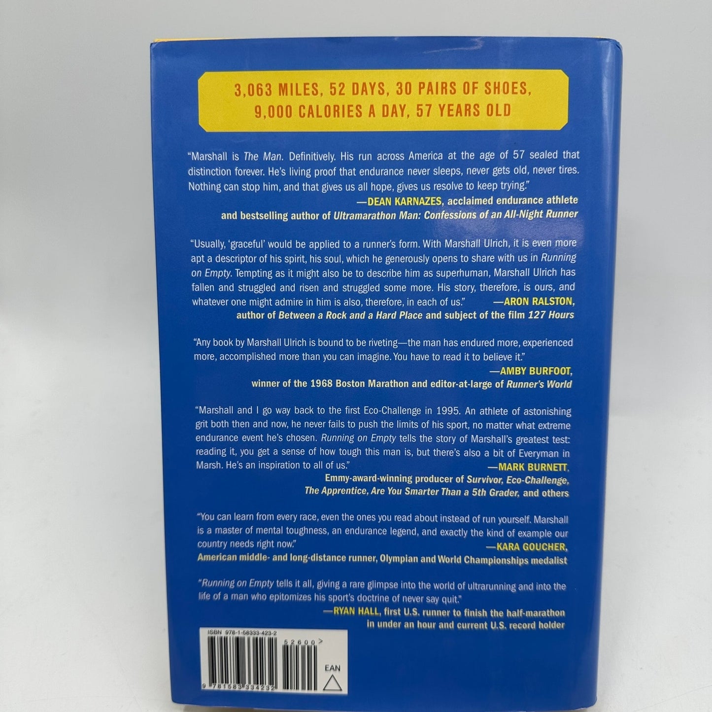 Running on Empty An Ultramarathoners Story Marshall Ulrich SIGNED First Edition