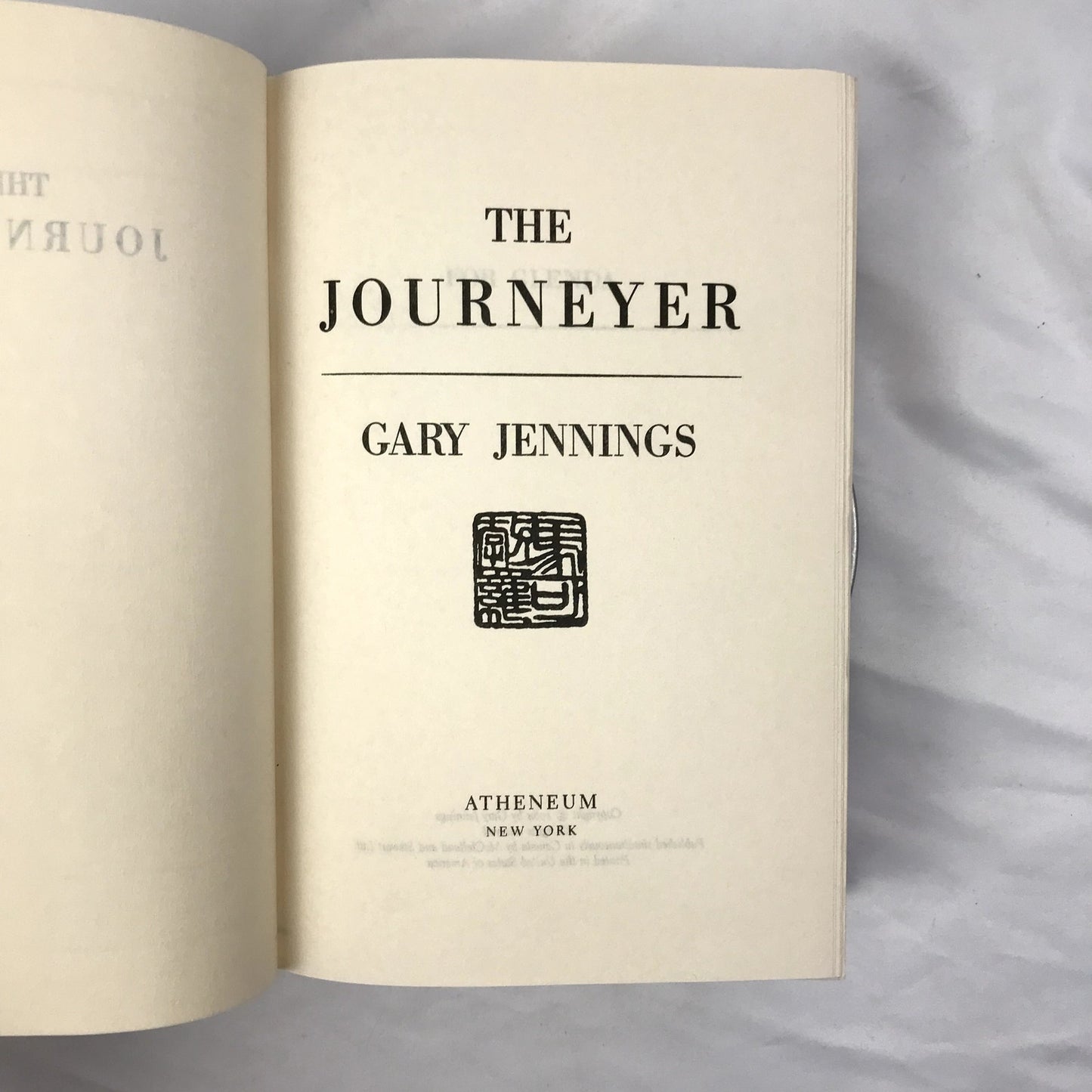 The Journeyer Historical Novel by Gary Jennings Hardcover 1st Edition Book 1984