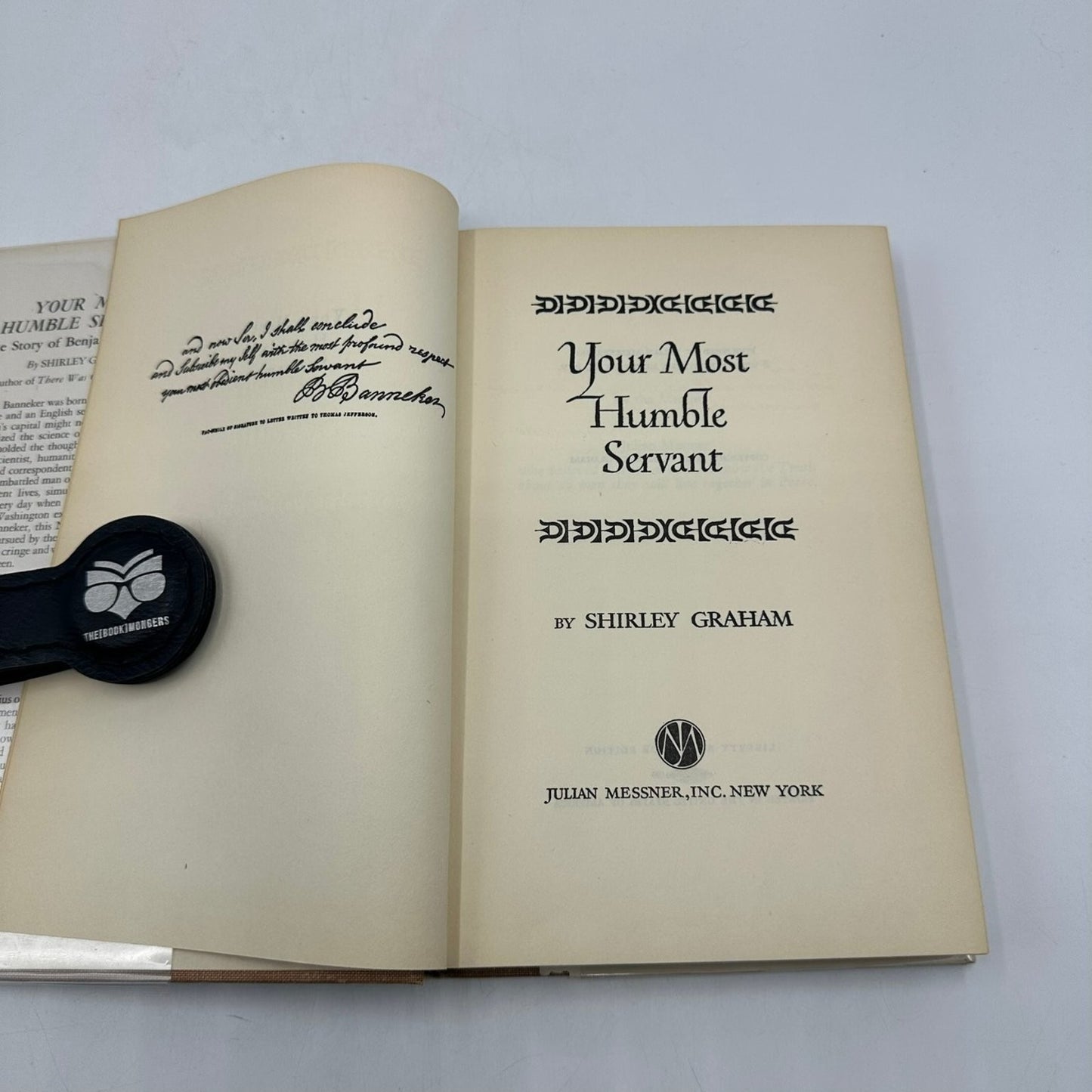 Your Most Humble Servant Shirley Graham 1949 Biography Benjamin Banneker Messner