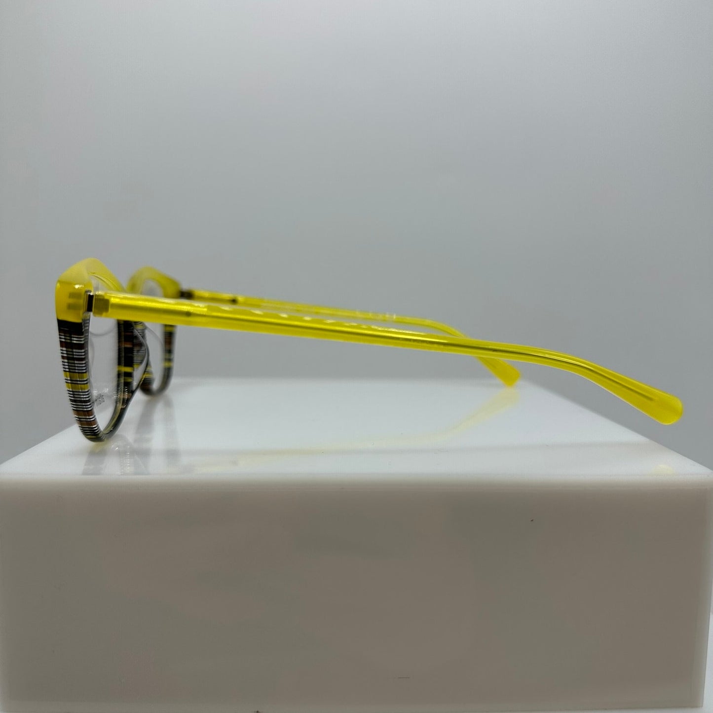 Alain Mikli Cleophee 2 A03154 003 Yellow Brown Opal Womens Cat Eye 54-15-140