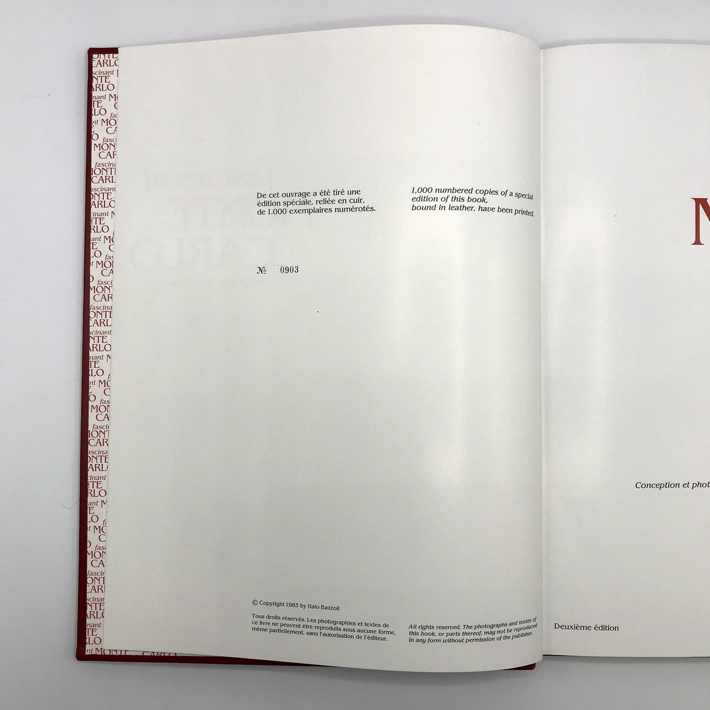 Fascinant Monte Carlo: Principaute De Monaco Special Edition Leather Bound 1983