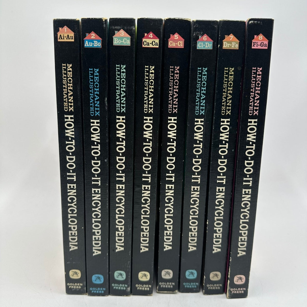 Mechanix Illustrated How-To-Do-It Encyclopedia Vol 1-8 1961 Golden Press DIY