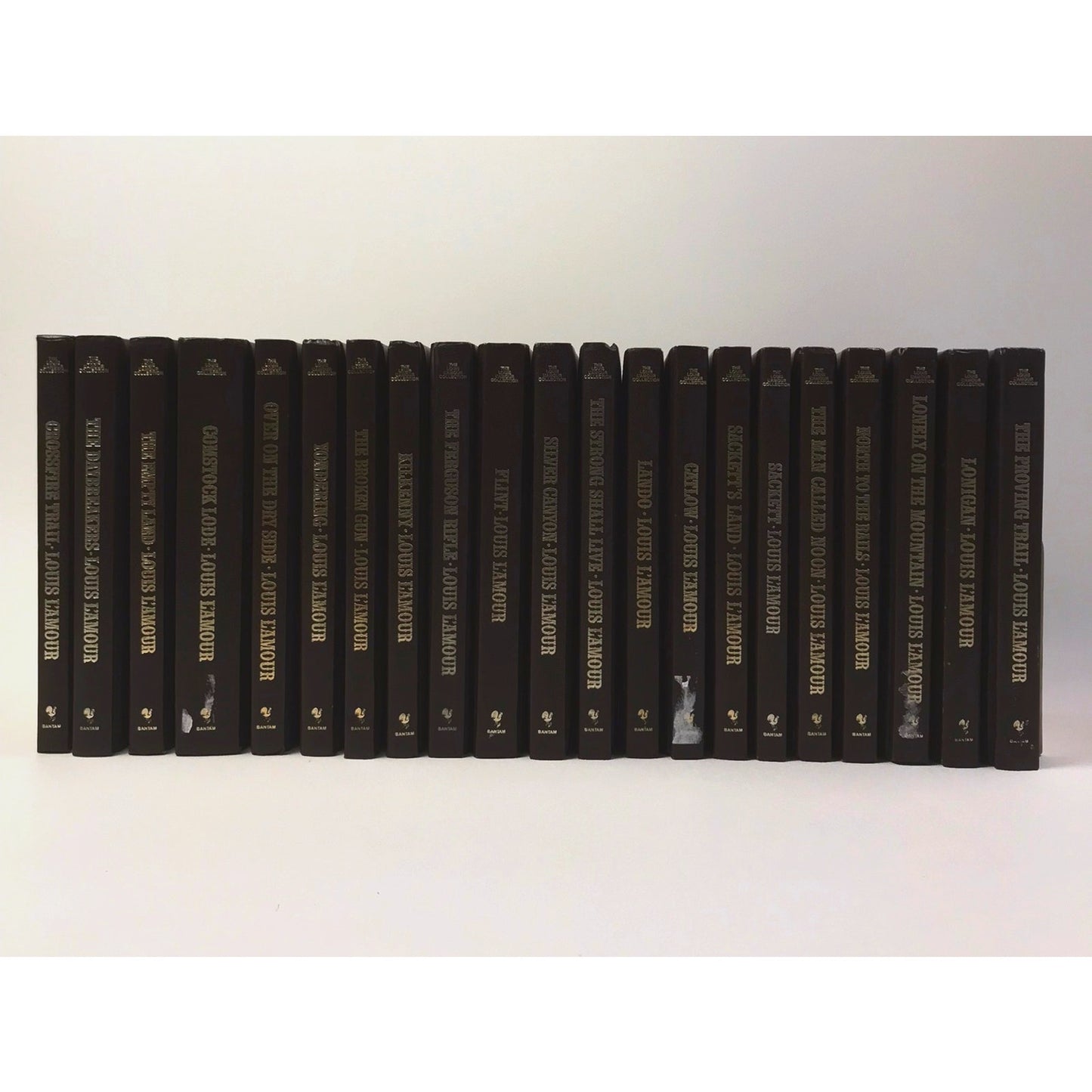 The Louis L Amour Short Stories Collection 49 Volumes Brown Leatherette Western