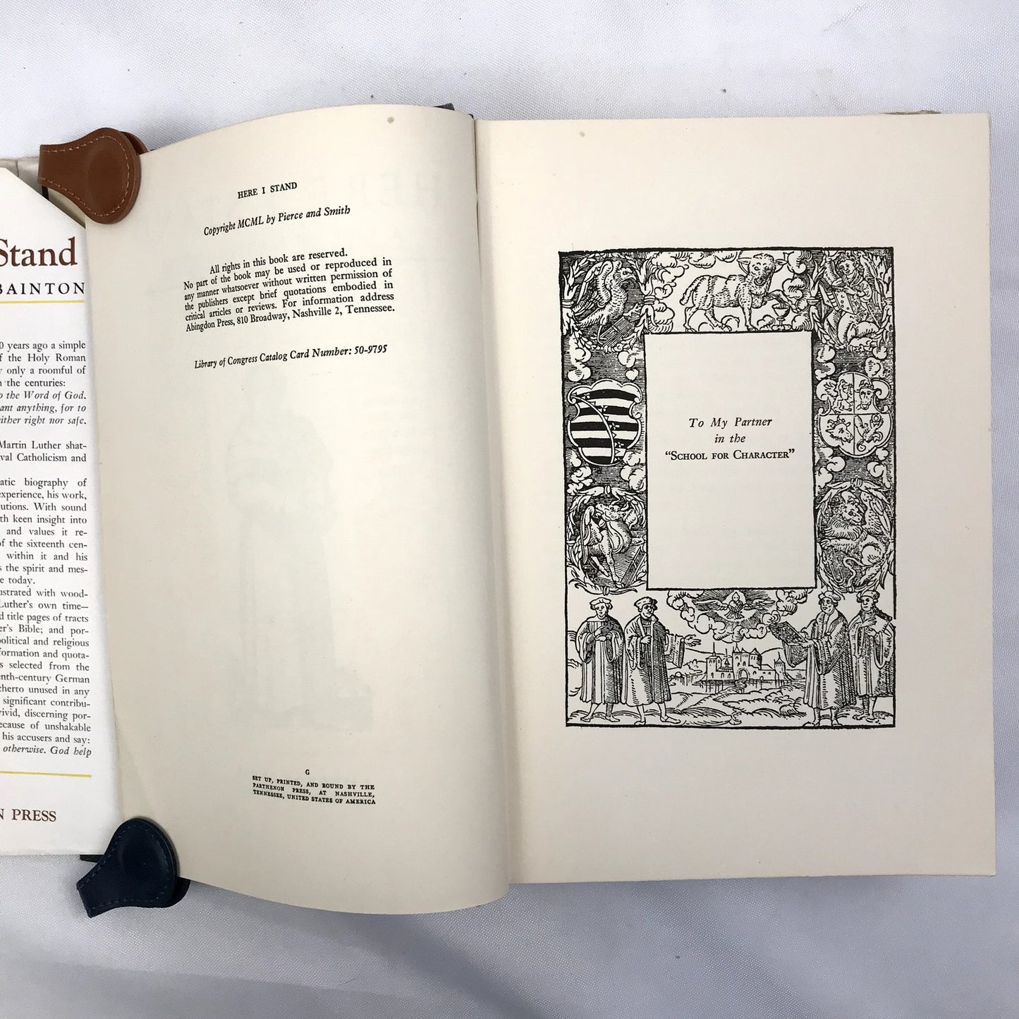 Here I Stand: A Life of Martin Luther Hardcover Book by Roland H. Bainton 1950